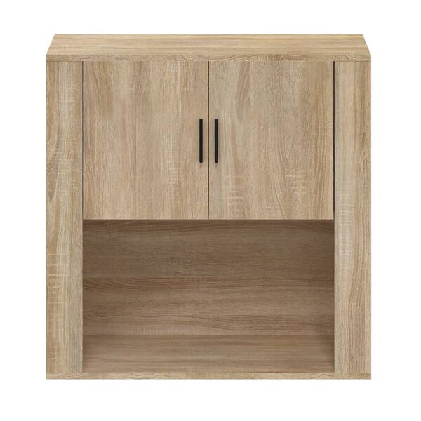 vidaXL Wandschrank Sonoma-Eiche 80x33x80 cm Holzwerkstoff