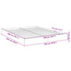 vidaXL Bettgestell Grau Sonoma 200x200 cm Holzwerkstoff