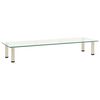 vidaXL TV-Tisch 120x35x17 cm Transparentes Hartglas