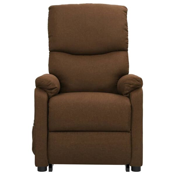 vidaXL Aufstehsessel Braun Stoff
