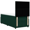 vidaXL Boxspringbett mit Matratze Dunkelgr&uuml;n 90x200 cm Samt