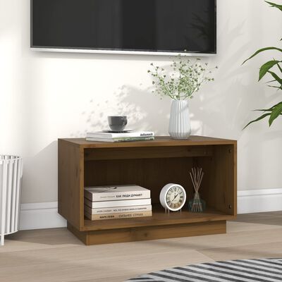 vidaXL TV-Schrank Honigbraun 60x35x35 cm Massivholz Kiefer