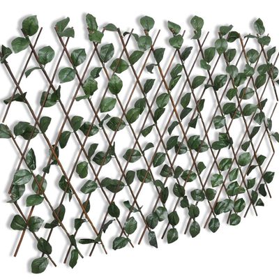 vidaXL Weidengitter 5 Stk. mit künstlichen Blättern 180×90 cm