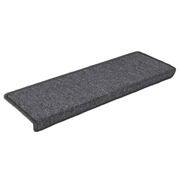 vidaXL Stufenmatten 30 Stk. 65x21x4 cm Dunkelgrau Rechteckiger Rand