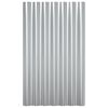 vidaXL Dachpaneele 36 Stk. Verzinkter Stahl Silber 60x36 cm