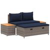 vidaXL Outdoor-Sofagarnitur 4 -Seater 4 stk. 55 x 30 x 39 cm