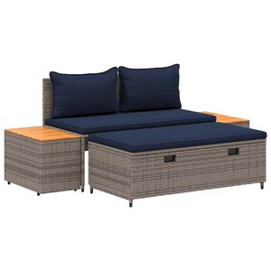 vidaXL Outdoor-Sofagarnitur 4 -Seater 4 stk. 55 x 30 x 39 cm