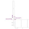 vidaXL Boxspringbett mit Matratze Blau 200x200 cm Stoff