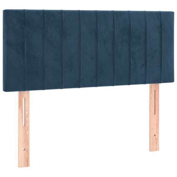 vidaXL Kopfteil Dunkelblau 80x5x78/88 cm Samt