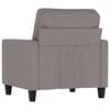 vidaXL Sessel Taupe 60 cm Stoff