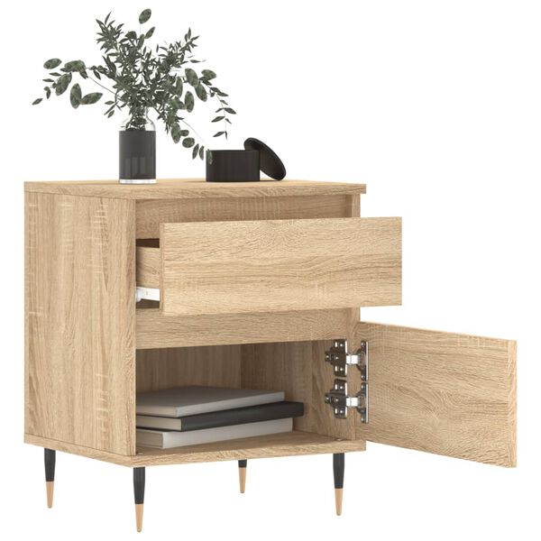 vidaXL Nachttisch Sonoma-Eiche 40x35x50 cm Holzwerkstoff