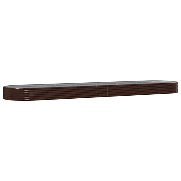 vidaXL Hochbeet Verzinkter Stahl 600x140x36 cm Braun
