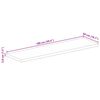 vidaXL Tischplatte 100x50x3,8 cm Rechteckig Altholz Massiv