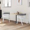 vidaXL Esszimmerst&uuml;hle 2 pcs Wei&szlig; 54 x 57 x 73 cm Massives Gummiholz