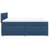 vidaXL Boxspringbett mit Matratze Blau 160x200 cm Stoff