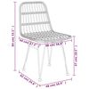 vidaXL 7-tlg. Garten-Essgruppe Schwarz Poly Rattan