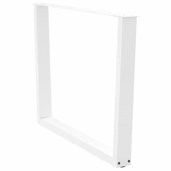vidaXL Esstischbeine V-Form 3 St&uuml;ck Wei&szlig; 100x(72-73,3) cm Stahl