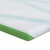 vidaXL Matratzenauflage Wei&szlig; und Gr&uuml;n 80 x 200 cm Jacquard Stoff