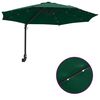 vidaXL Garten-Sonnenschirm Gr&uuml;n 248 x 248 x 148 cm Polyester und Stahl