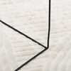 vidaXL Teppich IZA Kurzflor Skandinavischer Look Creme 240x340 cm