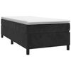 vidaXL Boxspringbett mit Matratze Schwarz 90x190 cm Samt