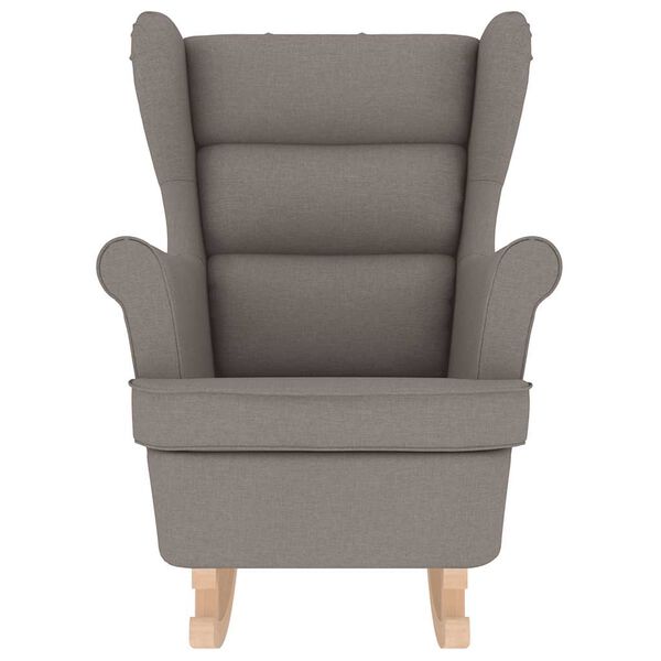 vidaXL Schaukelsessel Taupe 74x90x102 cm Stoff