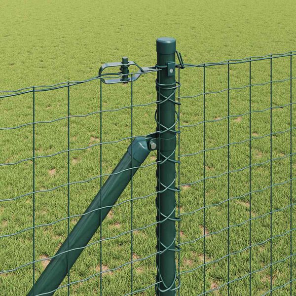 vidaXL Zaunpfosten 13 pcs Gr&uuml;n Stahl