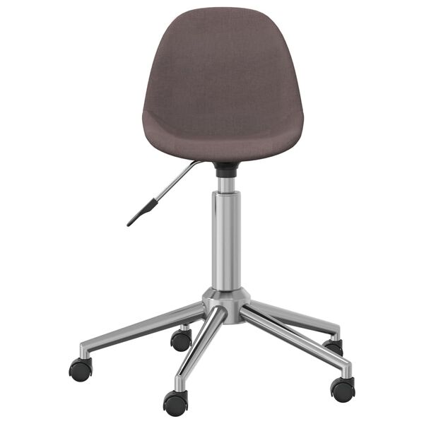 vidaXL B&uuml;rostuhl Drehbar Taupe Stoff