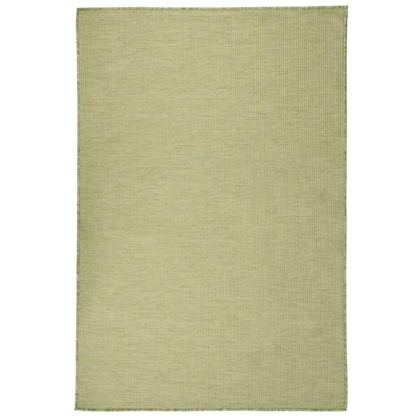 vidaXL Outdoor-Teppich Flachgewebe 120x170 cm Gr&uuml;n