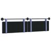 vidaXL H&auml;ngevorderseite Wandmontiert Jeans blau 210 x 55 x 5 cm Stoff