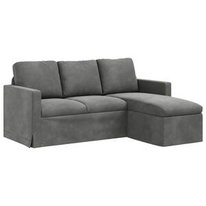 vidaXL Sofa Dunkelgrau 178 x 134 x 80 cm Samt