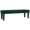 vidaXL Boxspringbett mit Matratze Dunkelgr&uuml;n 200x200 cm Samt