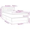 vidaXL Boxspringbett mit Matratze Dunkelgr&uuml;n 90x190 cm Samt