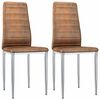 vidaXL Esszimmerst&uuml;hle 2 pcs Braun 41,5 x 48 x 99 cm
