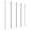 vidaXL 4-tlg. Paravent Wei&szlig; 200x200 cm Stoff