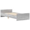 vidaXL Bettgestell Grau Sonoma 100x200 cm Holzwerkstoff