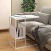 vidaXL Beistelltisch Wei&szlig; 55x36x59,5 cm Holzwerkstoff