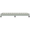 vidaXL Bettgestell ohne Matratze Hellgrau 100x220 cm Samt