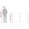 vidaXL Ausziehbare Seitenmarkise 120&times;500 cm Grau