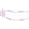 vidaXL Boxspringbett mit Matratze Schwarz 160 x 210 cm Stoff