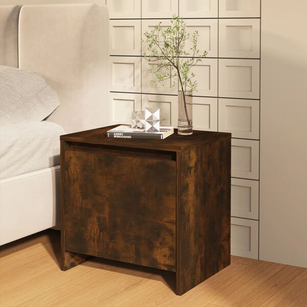 vidaXL Nachttisch R&auml;uchereiche 45x34x44,5 cm Holzwerkstoff