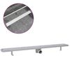 vidaXL Duschrinne 1030x140 mm Edelstahl L&ouml;cher-Design
