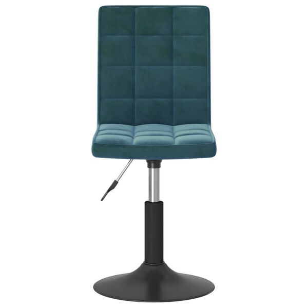 vidaXL Esszimmerst&uuml;hle 2 Stk. Drehbar Blau Samt