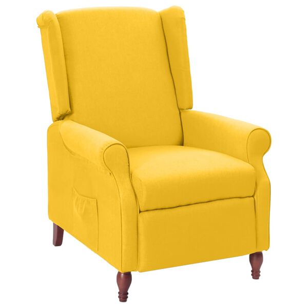 vidaXL Relaxsessel Gelb Stoff