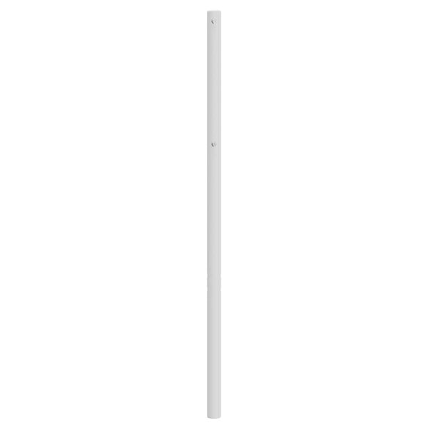 vidaXL Ersatz-Kopfteil Metall Wei&szlig; 107 cm
