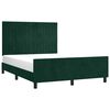 vidaXL Bettgestell ohne Matratze Dunkelgr&uuml;n 140x190 cm Samt