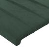 vidaXL LED Kopfteil Dunkelgr&uuml;n 90x5x78/88 cm Samt