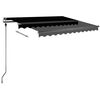 vidaXL Standmarkise Manuell Einziehbar 300x250 cm Anthrazit