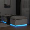 vidaXL Bettgestell mit LED Wei&szlig; 90x200 cm Holzwerkstoff