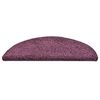 vidaXL Stufenmatten 30 Stk. 56x17x3 cm Dunkelviolett Halbrund